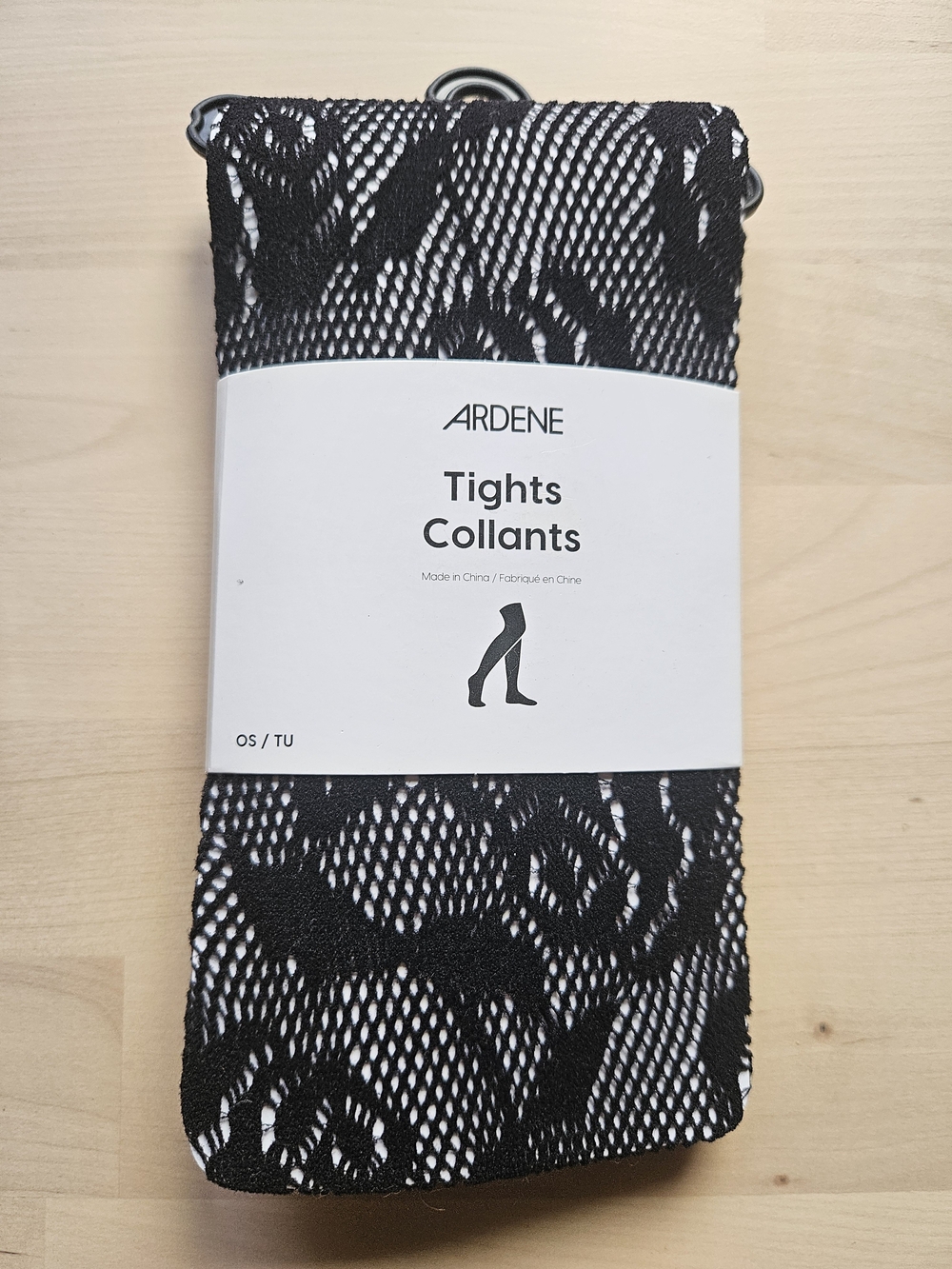 Ardene Black Floral Lace Tights Fishnets – One Size OS / TU – NWT - Picture 2 of 5